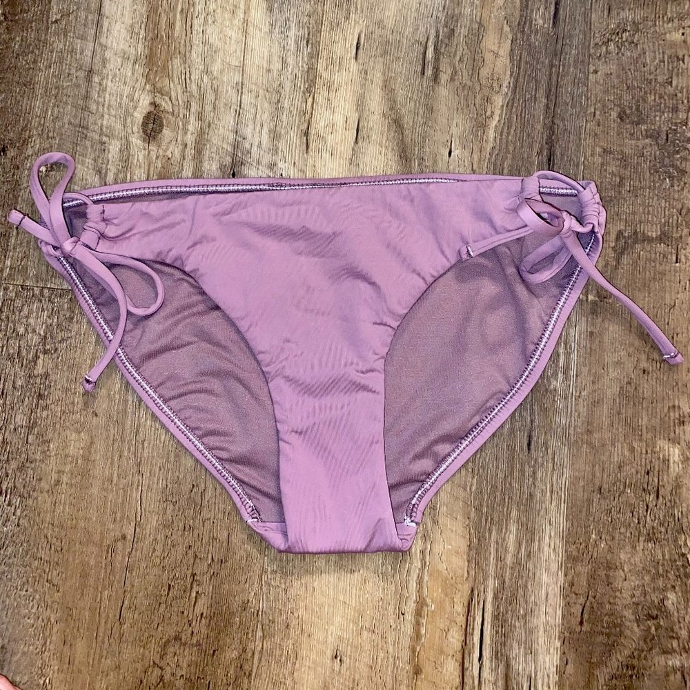Purple Tie Bikini Bottoms